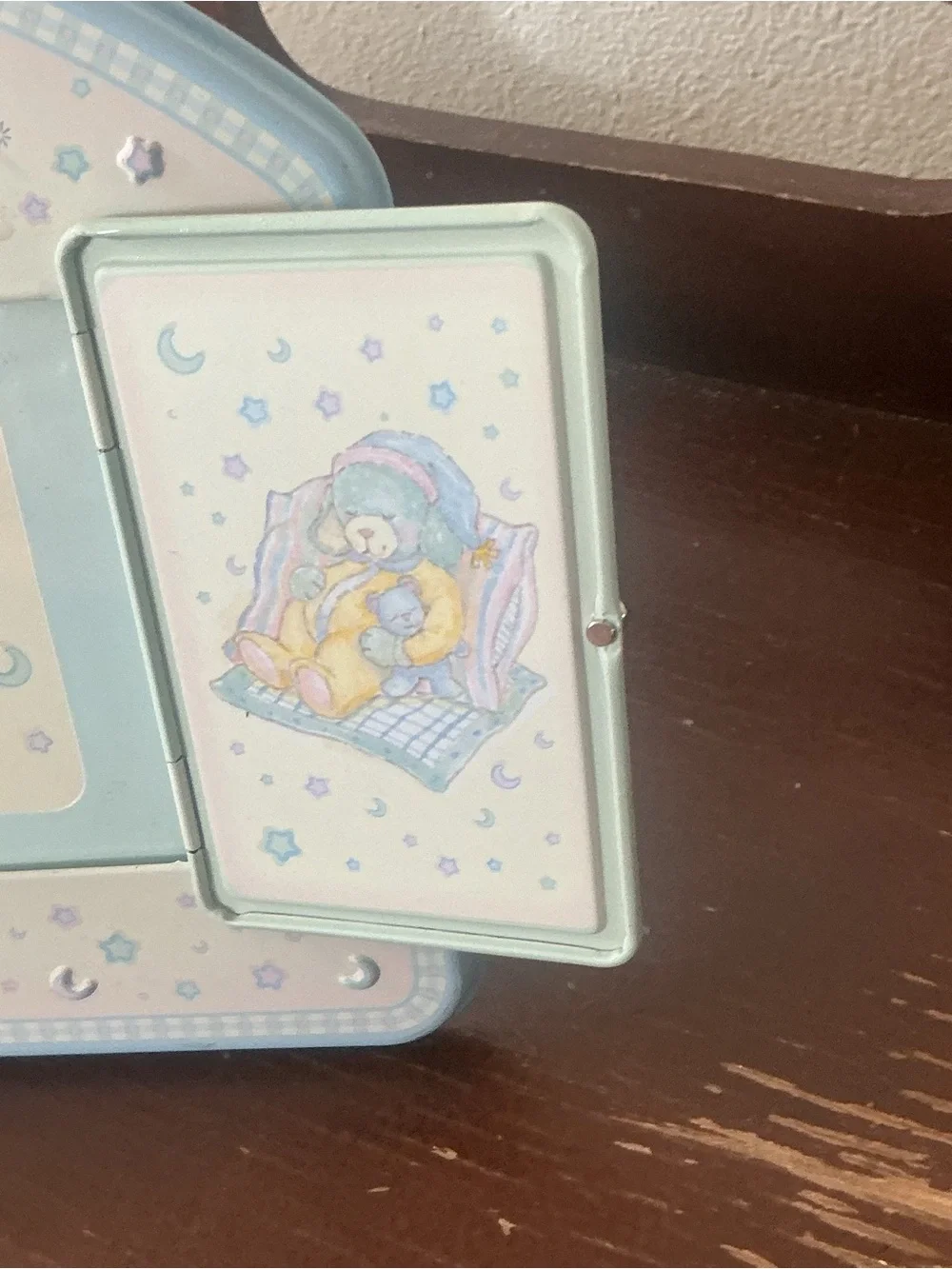 Vintage Twinkle Twinkle Little Star Blue Nursery picture frame Eden toys rare - Picture 7 of 14